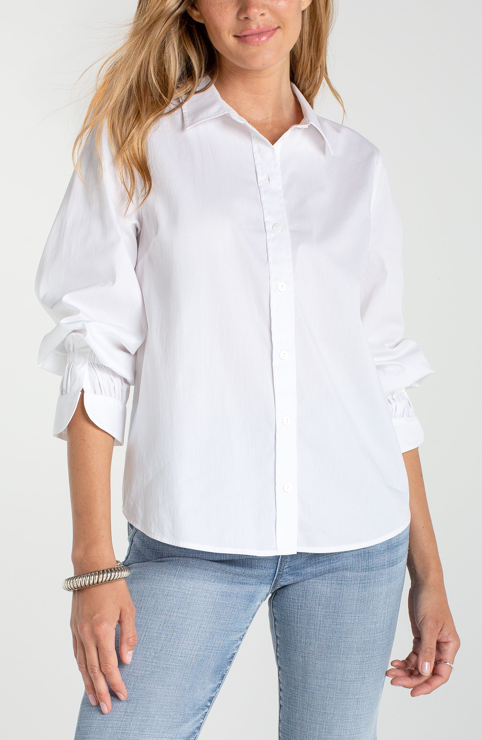 Adjustable Sleeve Button Top