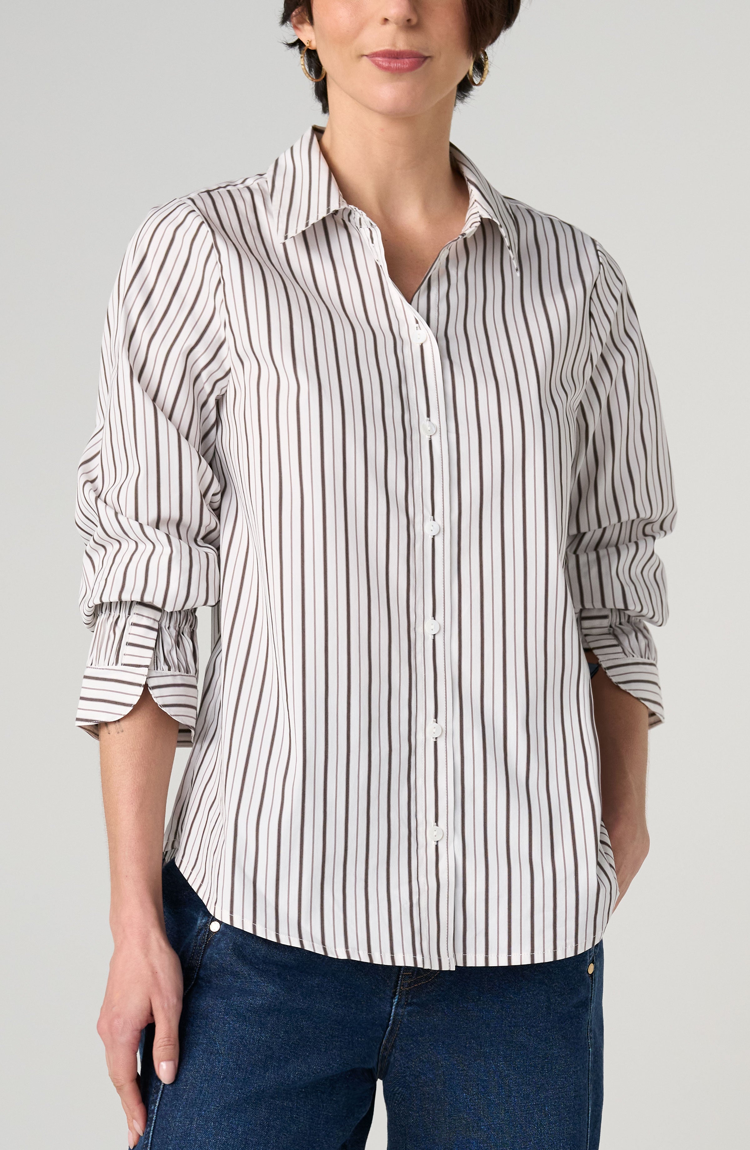 Adjustable Sleeve Button Down