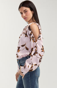 Woven Blouse with Button Detail