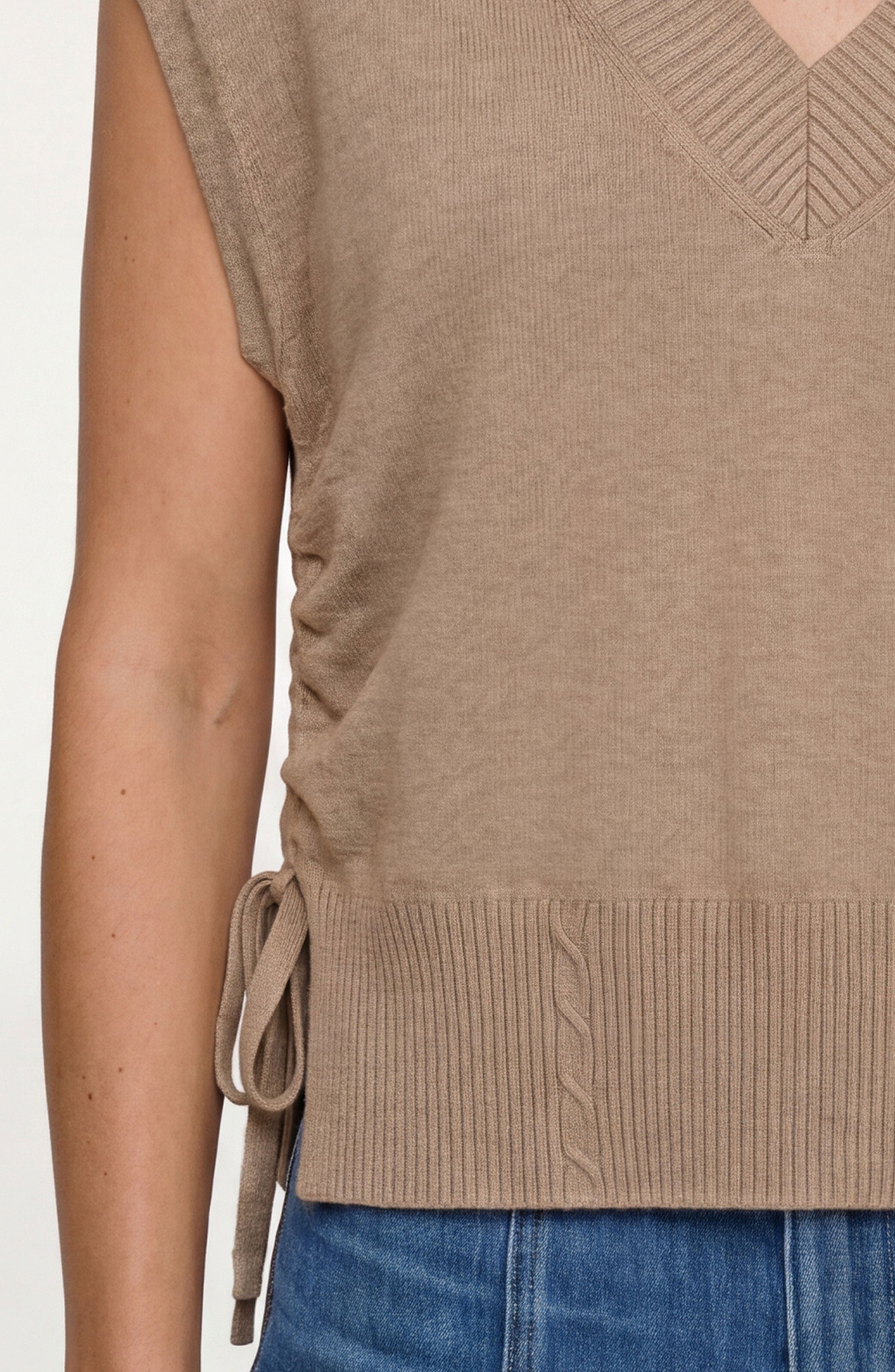 V-neck Dolman Popover Sweater
