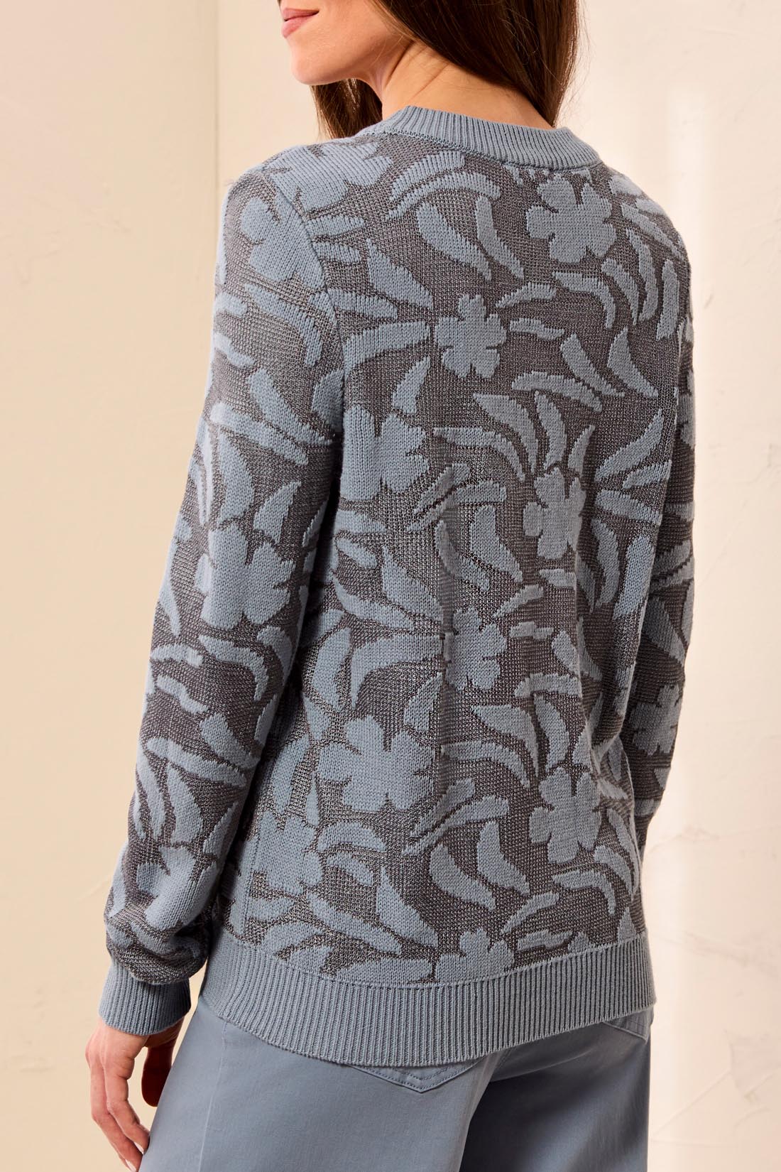 Textured Jacquard Sweater