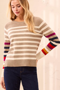 Striped Viscose Sweater