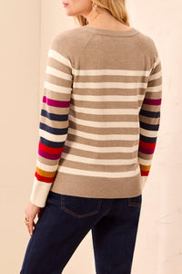 Striped Viscose Sweater