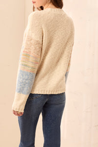 Embroidered Crew Neck Sweater