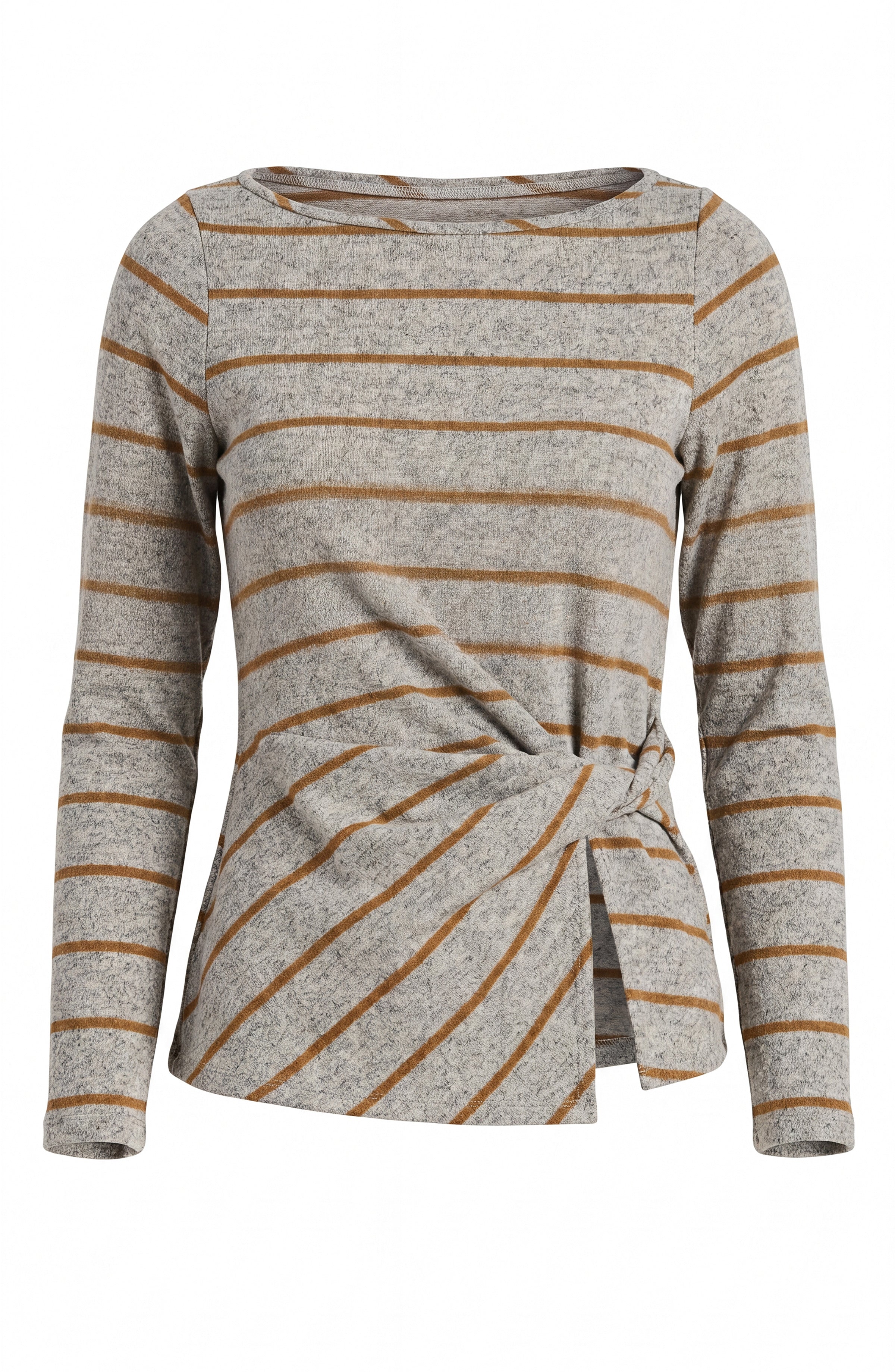 Striped Top with Twist Detail