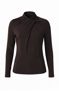 Wrap Neck Knit Top