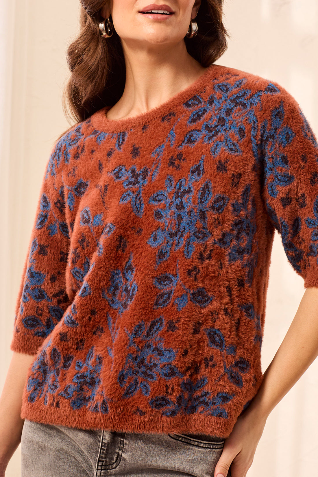 Soft Floral Sweater