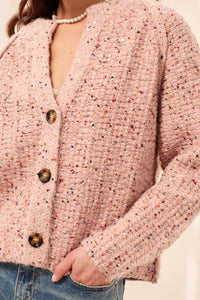 Tweed Like Cardigan
