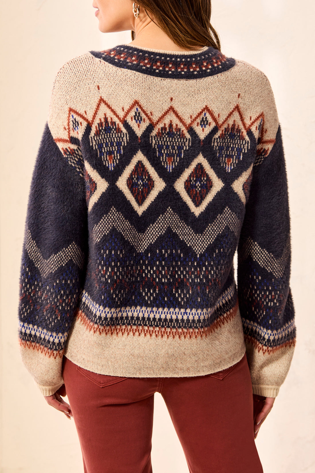 Mock Neck Saphire Sweater