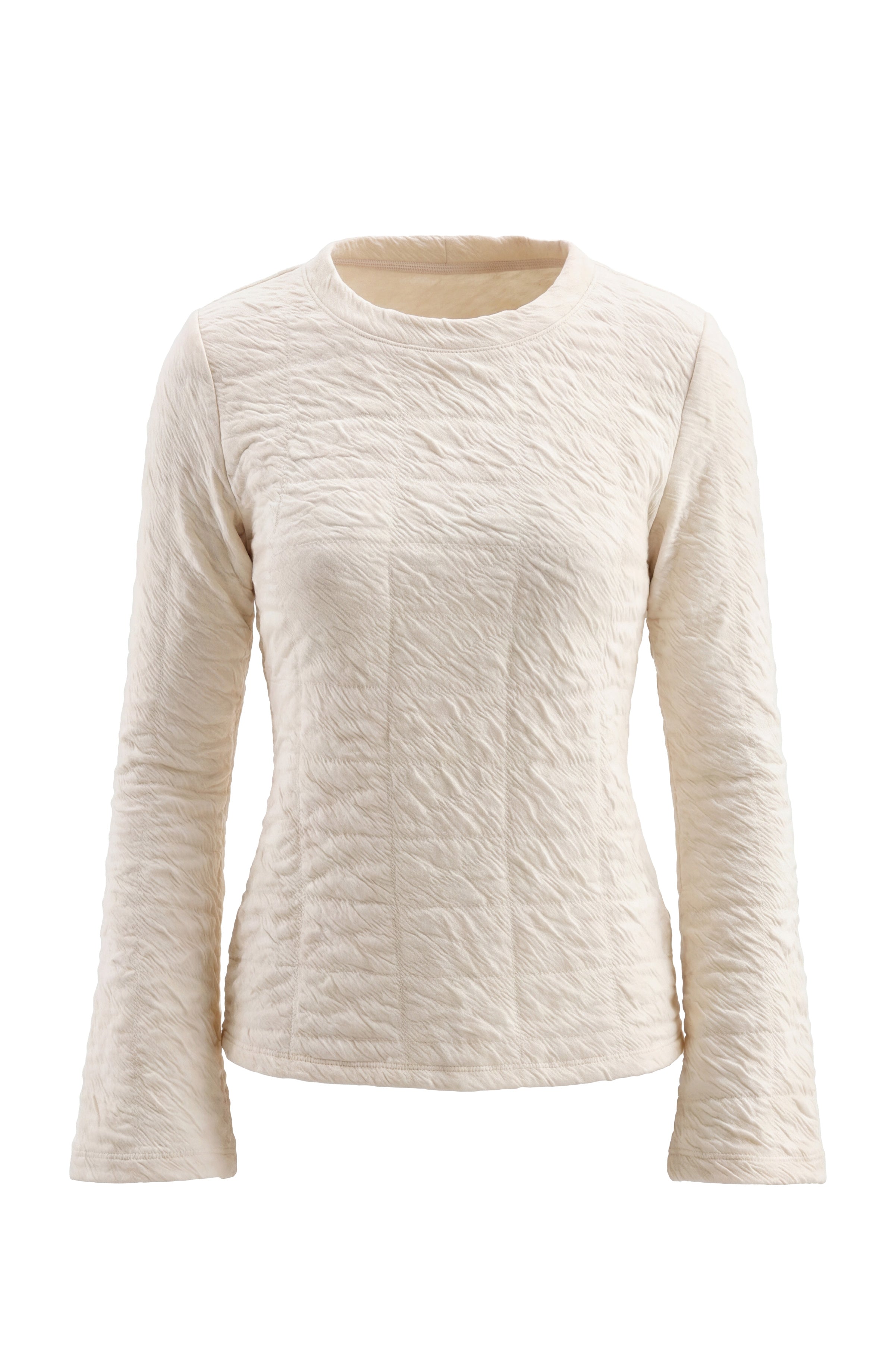 Flare sleeve Crew Neck