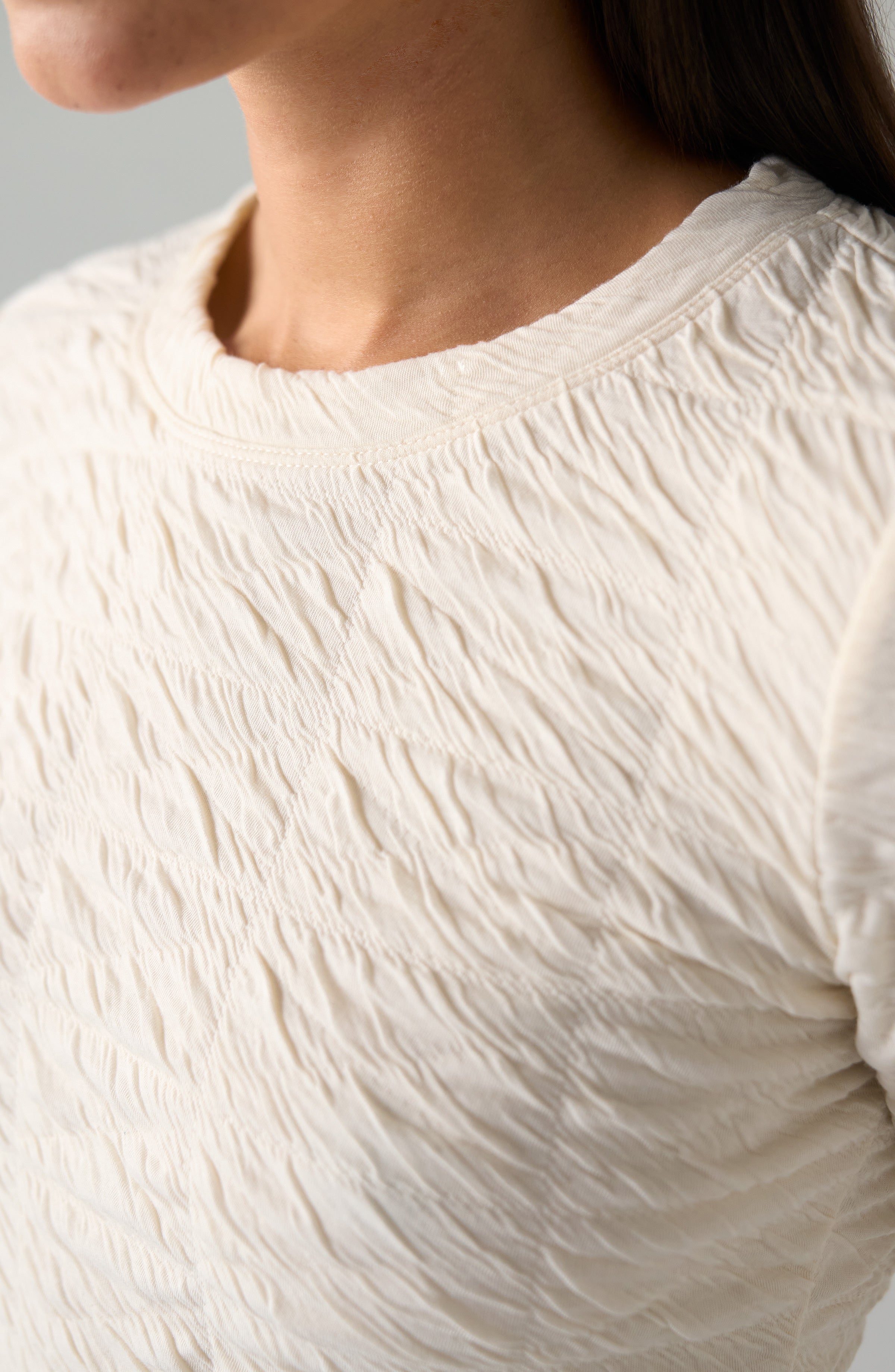 Flare sleeve Crew Neck