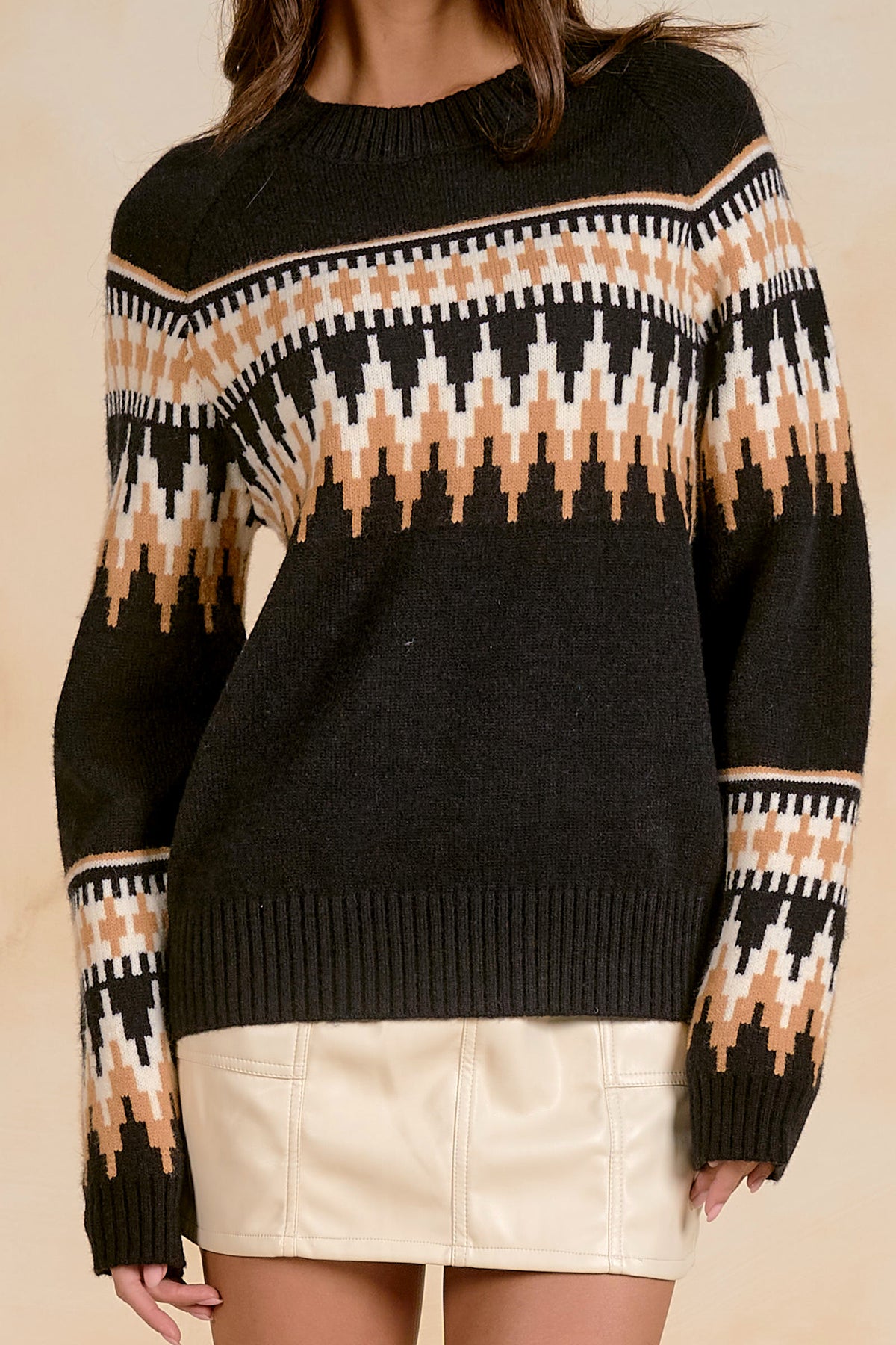 Lightweight Fair Isle Sweater