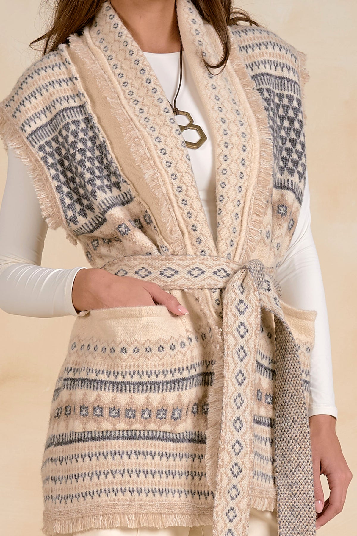 Belted Cardigan Sweater