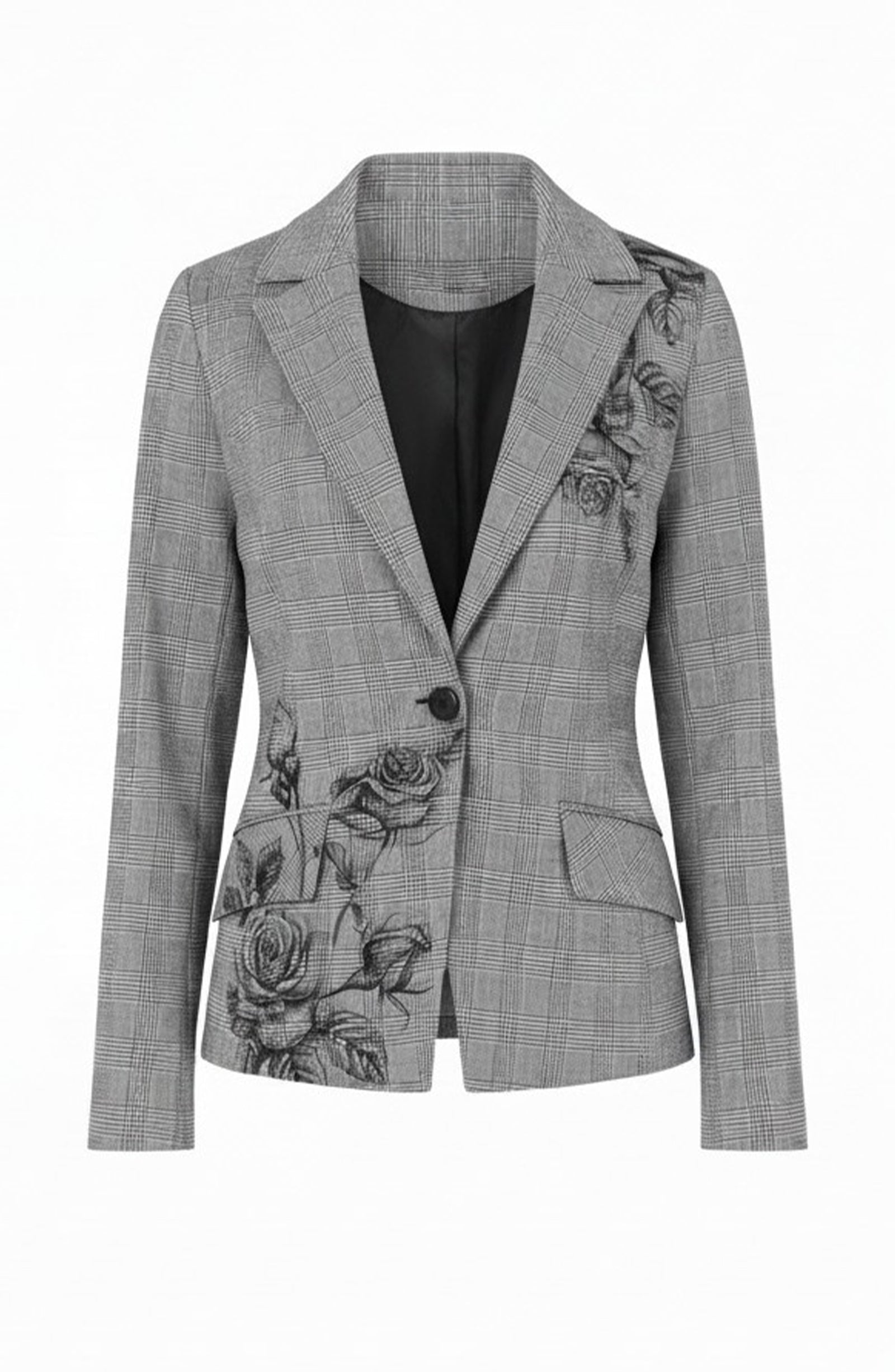 Gray and Rose Tailored Blazer