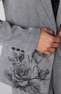 Gray and Rose Tailored Blazer