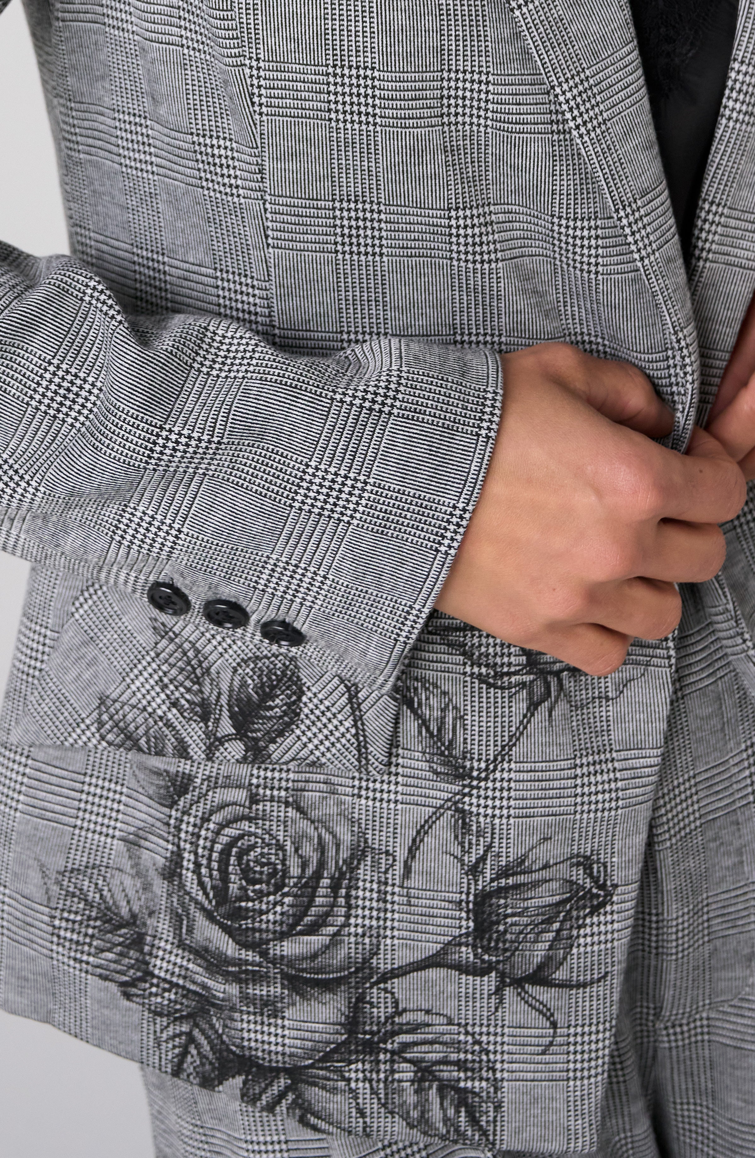 Gray and Rose Tailored Blazer