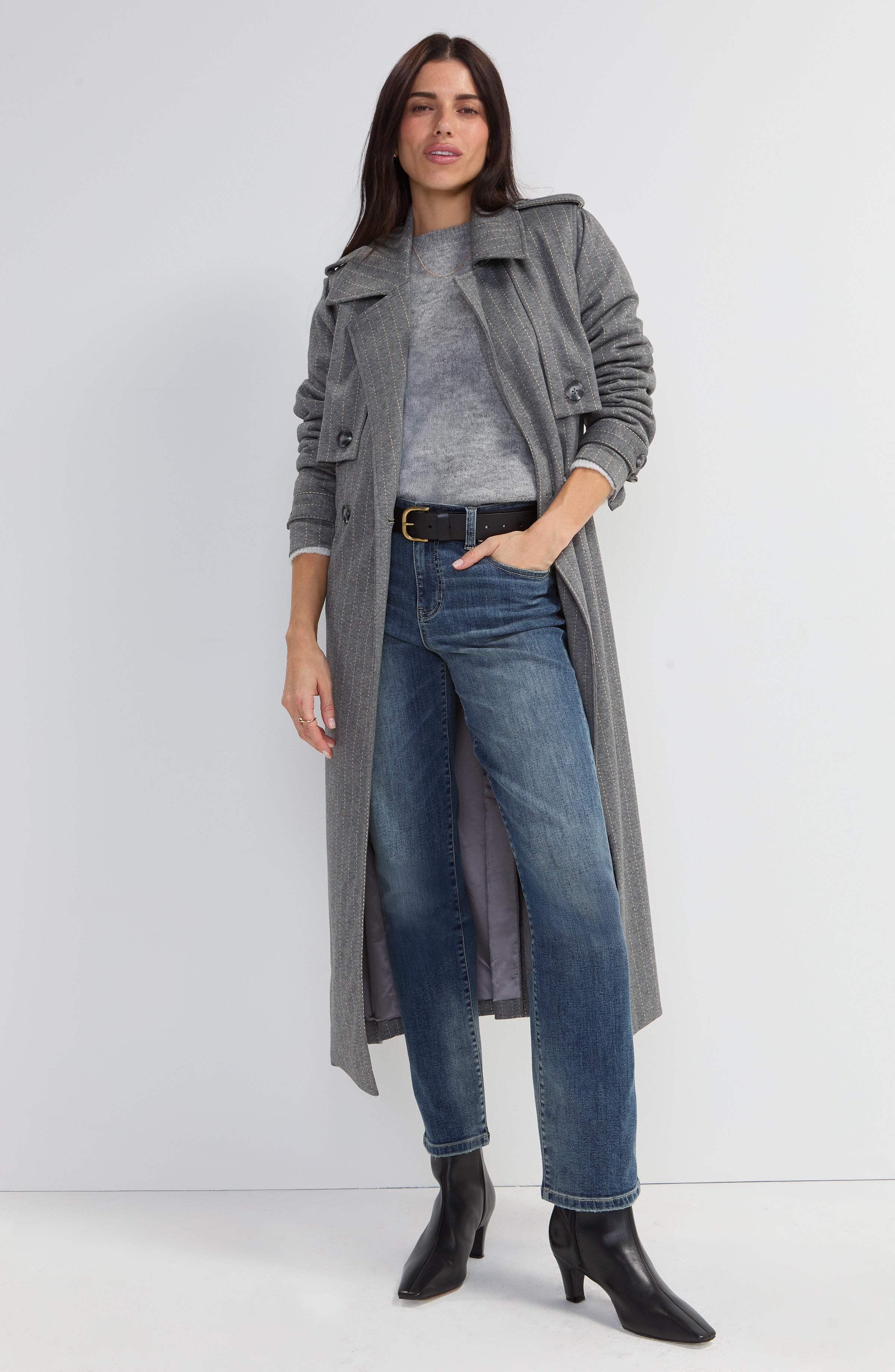 Maxi Belted Trench Coat