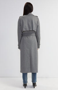 Maxi Belted Trench Coat