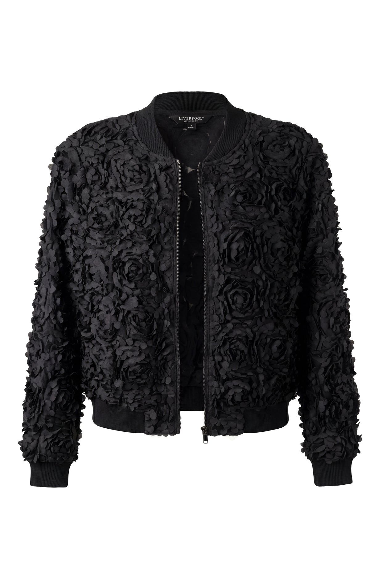 Floral Woven Bomber Jacket