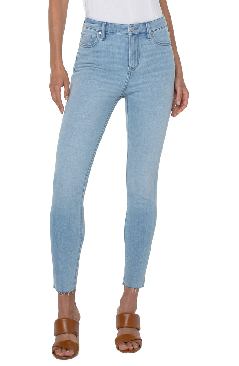 Abby Hi-Rise Ankle Skinny with Cut Hem