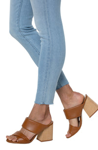 Abby Hi-Rise Ankle Skinny with Cut Hem