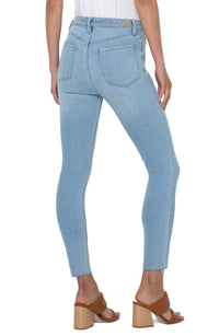 Abby Hi-Rise Ankle Skinny with Cut Hem