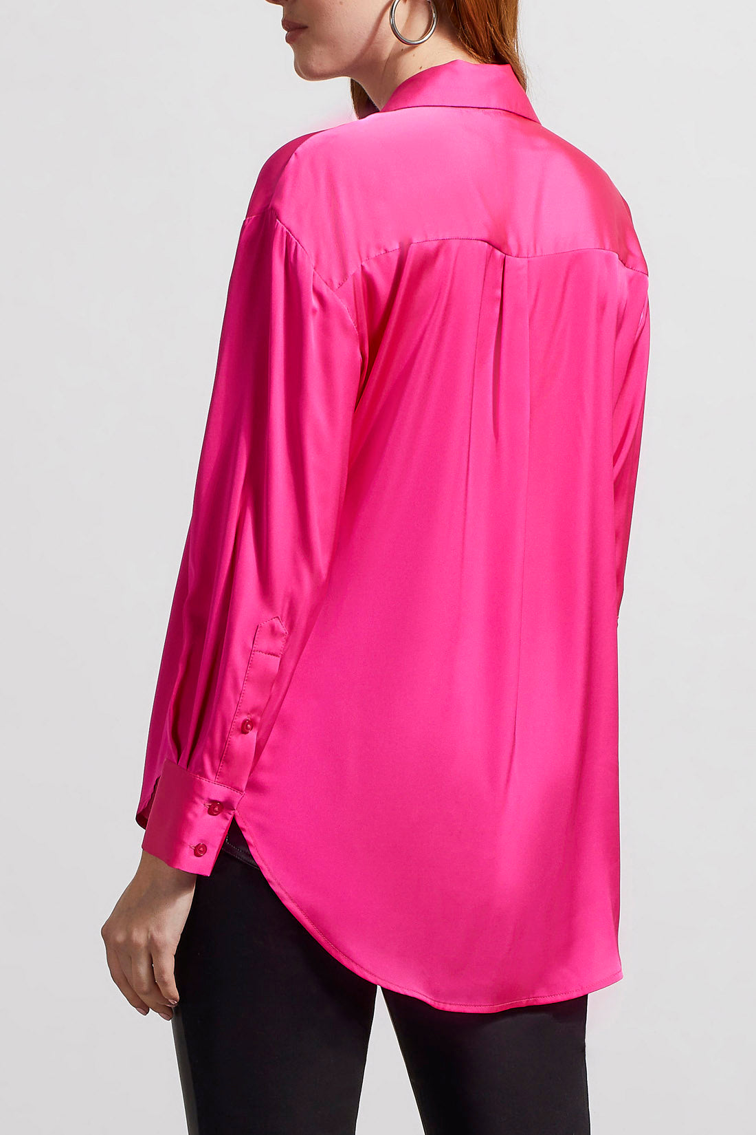 Fuchsia Drop Shoulder Shirt