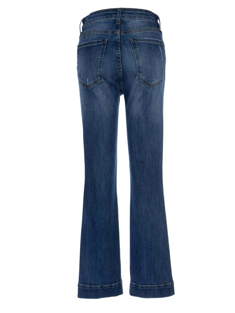 Kelsey High Rise Fab Ab Ankle Flare with Wide Hem
