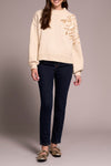 Mock Neck Sweater with Sequins
