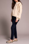 Mock Neck Sweater with Sequins