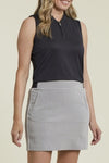 Performance Mock Neck Top with Front Zipper