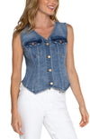 Tiered Mesh Sleeveless Top