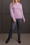 Soft Orchid Cowl Neck Sweater