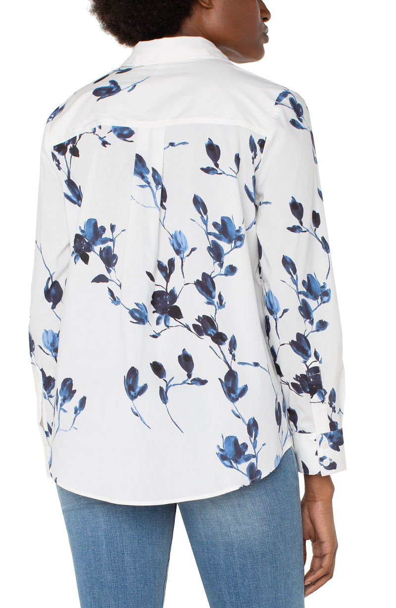 Button Front Woven Top