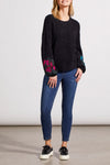 Sweater with Embroidered Sleeves