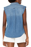 Sleeveless Denim Shirt