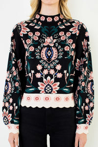 Floral Sweater