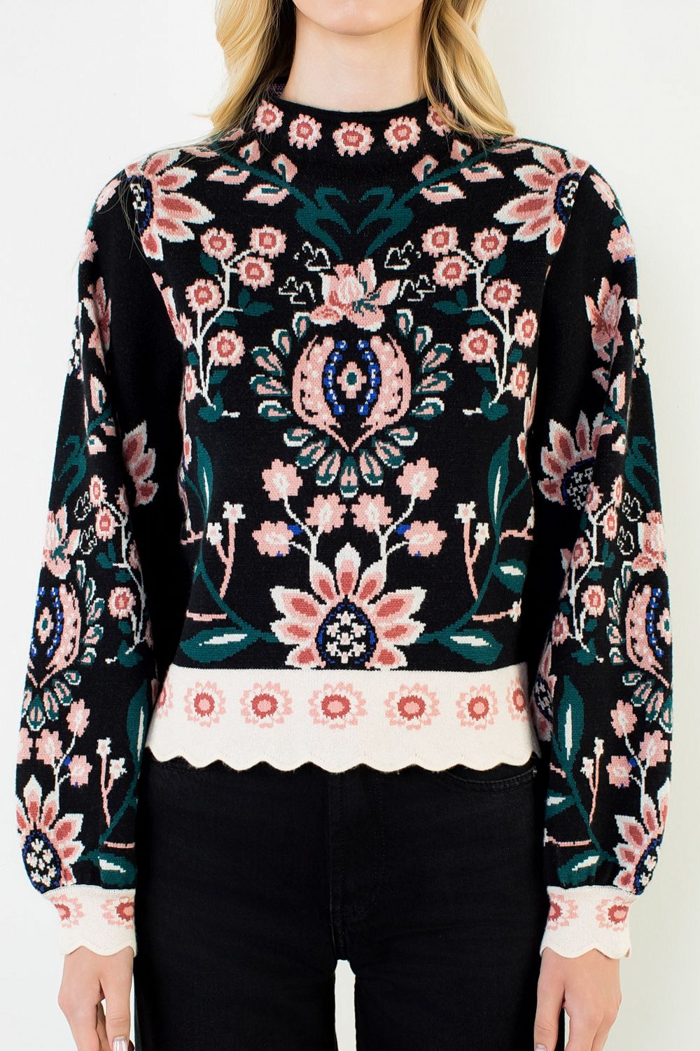 Floral Sweater