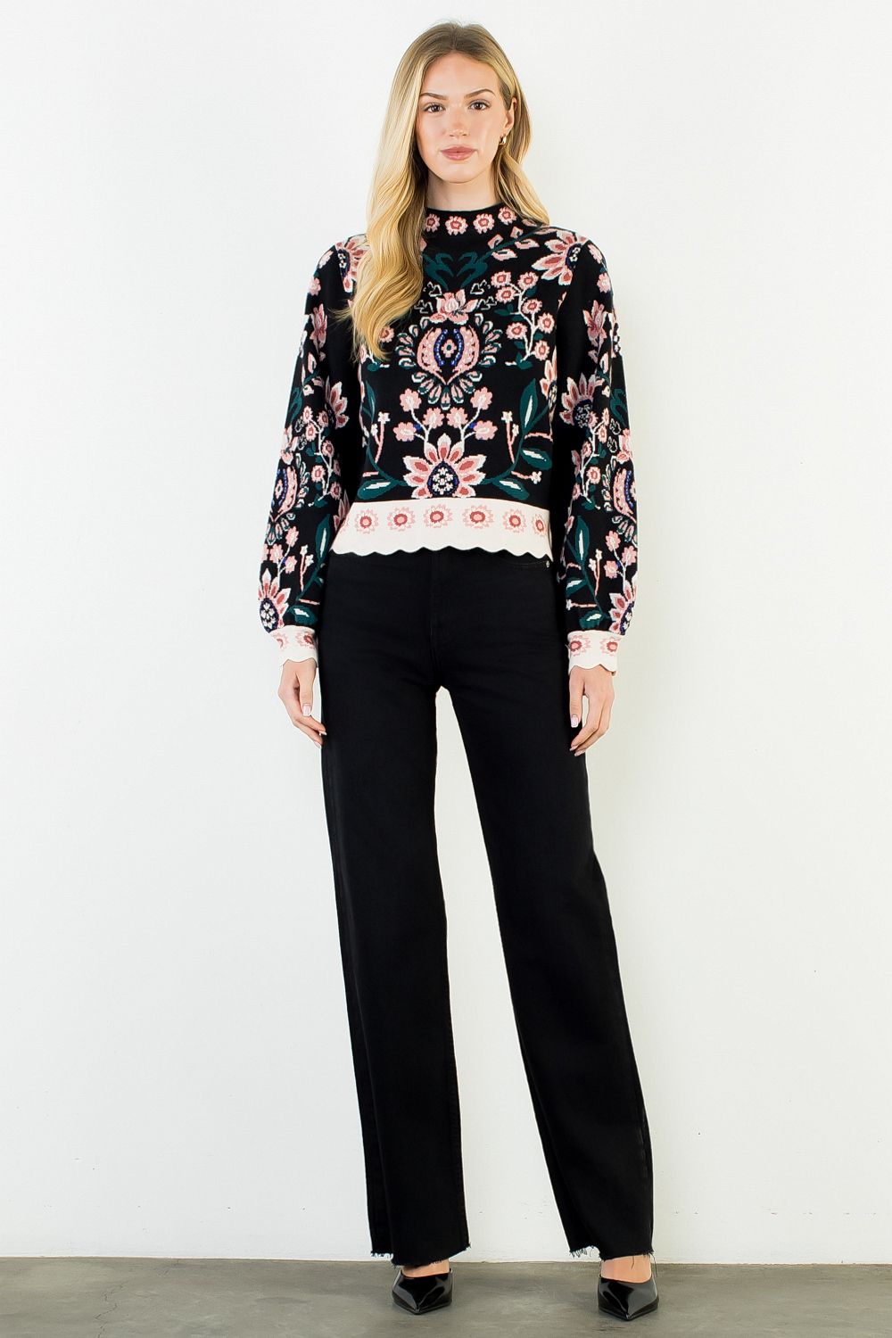 Floral Sweater