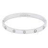 Pave Circle CZ Bangle Bracelet
