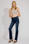 High Rise Skinny Bootcut Dark Wash