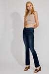 High Rise Skinny Bootcut Dark Wash