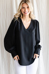Curvy V-Neck Top