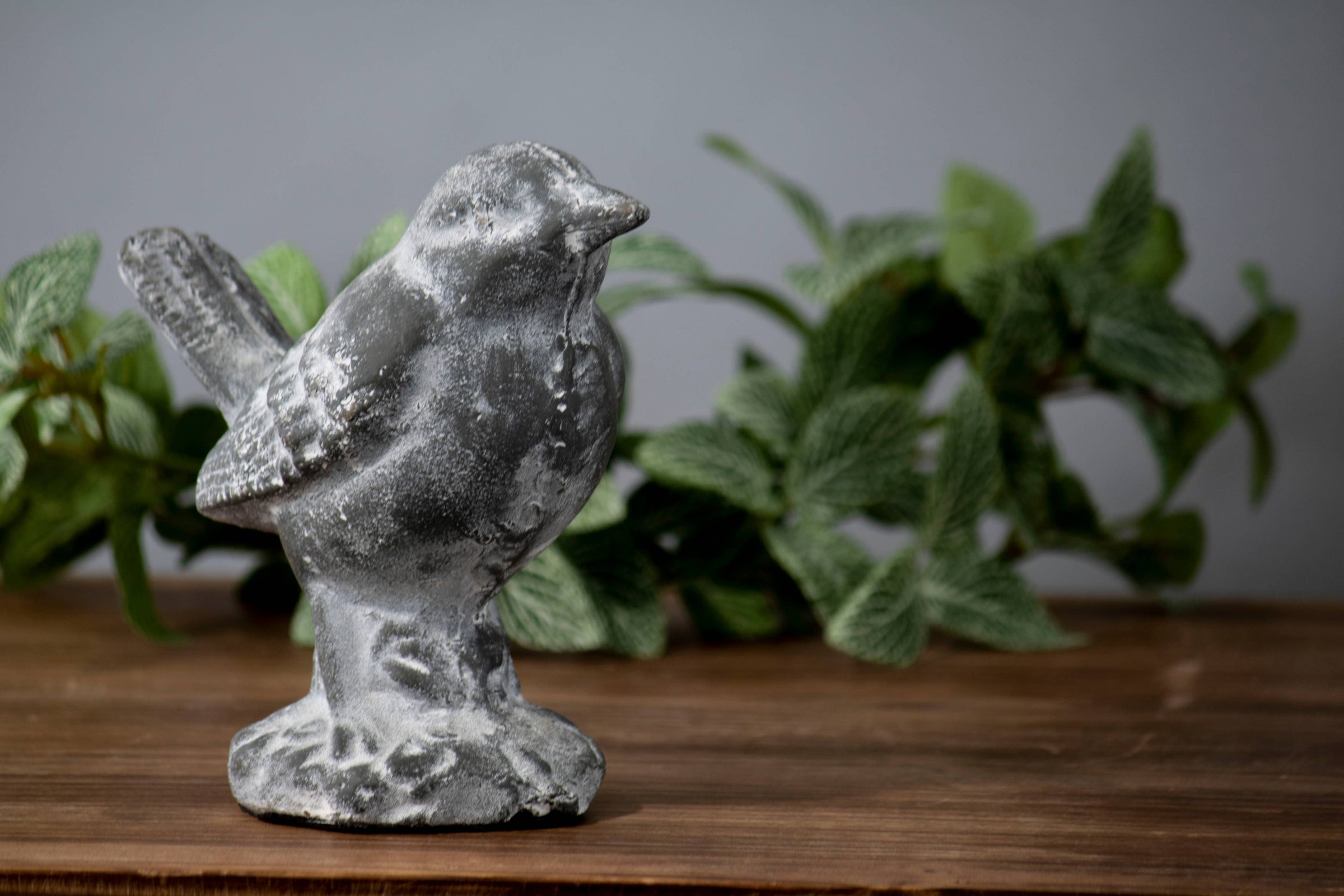 Flora Bird Gray