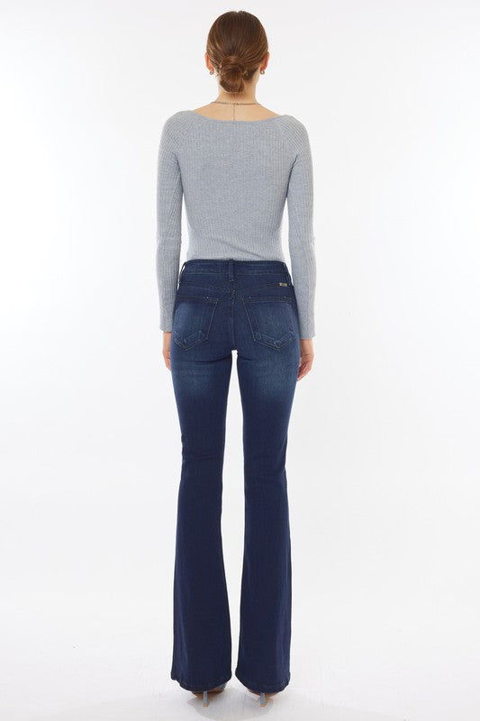 Mid Rise Flare Jeans