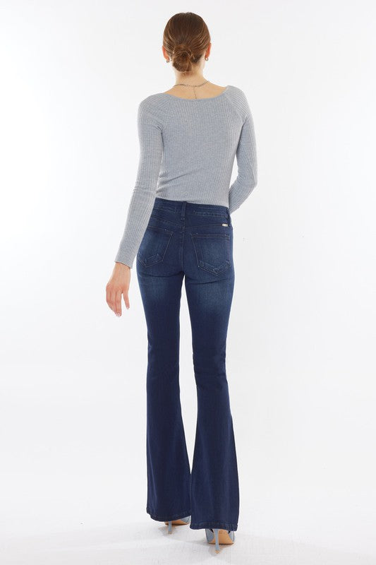 Mid Rise Flare Jeans