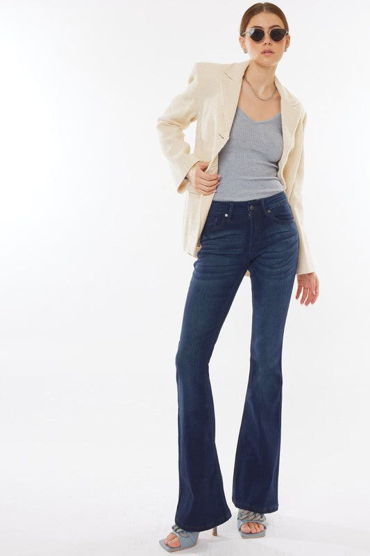 Mid Rise Flare Jeans