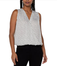 Sleeveless Polka Dot Top