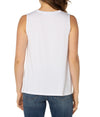 Sleeveless V-neck Modal Knit Top