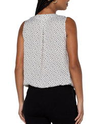 Sleeveless Polka Dot Top